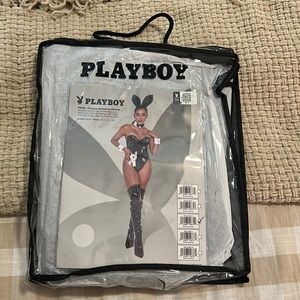 Leather playboy bunny costume